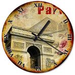 Cakatablo Paris Zafer Takı(Arc De Triomphe) Analog Duvar Saati