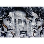 Cakatablo Parmaklar ve Yüzler İllüzyonik Duvar Boyama 1000 Parça Puzzle Yapboz MDF Ahşap