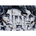 Cakatablo Parmaklar ve Yüzler İllüzyonik Duvar Boyama 120 Parça Puzzle Yapboz MDF Ahşap