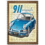Cakatablo Porsche 911 Kılasik Modeli Görseli 500 Parça Puzzle Yapboz MDF Ahşap