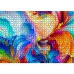Cakatablo Rengarenk Çiçekler Üzerinde Rengarenk Kelebekler 1000 Parça Puzzle Yapboz MDF Ahşap, P16698-1000