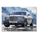 Cakatablo Rolls Royce Hayalet Araba Görseli Mdf Ahşap Tablo