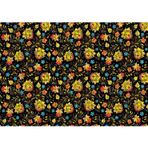Cakatablo Rus Stili Çiçek Desenleri 1000 Parça Puzzle Yapboz MDF Ahşap