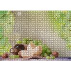 Cakatablo Şarap Üzüm Ceviz Peynir Görseli 1000 Parça Puzzle