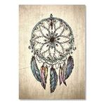 Cakatablo Sarı Ahşap Zeminde Dream Catcher Figürü Görseli