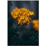 Cakatablo Sarı Karanfil Çiçeği Görseli 1000 Parça Puzzle Yapboz MDF Ahşap