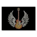 Cakatablo Şarkı Sözleri Melek Kanatlı Gitar Mdf Ahşap Tablo