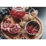 Cakatablo Servis Tahtası Üzerinde Narlar 1000 Parça Puzzle Yapboz MDF Ahşap