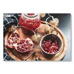 Cakatablo Servis Tahtası Üzerinde Narlar Mdf Ahşap Tablo