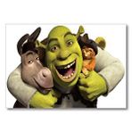Cakatablo Shrek Donkey Puss Mdf Ahşap Tablo