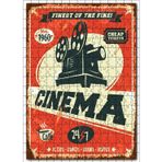 Cakatablo Sinema Reklamı Retro Tablo 255 Parça Puzzle Yapboz MDF Ahşap