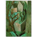 Cakatablo Small House in the Garden, 1908 by Pablo Picasso 500 Parça Puzzle Yapboz MDF Ahşap
