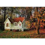 Cakatablo Sonbaharda Beyaz Ev 1000 Parça Puzzle