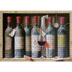Cakatablo Tahta Rafta Yıllanan Nar Şarapları 1000 Parça Puzzle Yapboz MDF Ahşap
