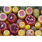 Cakatablo Taze Meyveler Nar Portakal Greyfurt Kivi 1000 Parça Puzzle Yapboz MDF Ahşap
