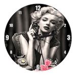 Cakatablo Telefonda Marilyn Monroe Duvar Saati