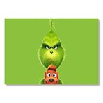 Cakatablo The Grinch Ve Köpeği Mdf Ahşap Tablo