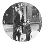 Cakatablo The Kid Charles Chaplin ve Jackie Coogan Duvar Saati