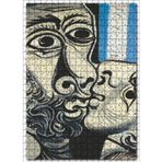 Cakatablo The Kiss 1969 by Pablo Picasso 500 Parça Puzzle Yapboz MDF Ahşap