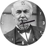 Cakatablo Thomas Edison Papyon Takım Elbise Duvar Saati