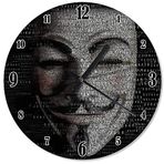 Cakatablo V For Vendetta Maske Mutafak Tipi Duvar Saati
