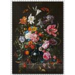 Cakatablo Vazoda Çiçekler ve Kelebekler 1000 Parça Puzzle Yapboz MDF Ahşap