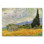Cakatablo Vincent Van Gogh Selvili Buğday Tarlası Mdf Ahşap Tablo
