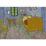 Cakatablo Vincent Van Gogh Yatak Odası 1000 Parça Puzzle Yapboz MDF Ahşap