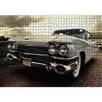 Cakatablo Vintage Araba 1000 Parça Puzzle Yapboz MDF Ahşap