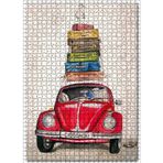 Cakatablo Vosvos Leylek İle Seyhatte Figürü Görseli 1000 Parça Puzzle Yapboz MDF Ahşap