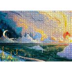 Cakatablo Yağlı Boya Resmi Manzara Ve Ay Görseli 1000 Parça Puzzle Yapboz MDF Ahşap