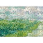 Cakatablo Yeşil Buğday Tarlaları Vincent Van Gogh 1000 Parça Puzzle Yapboz MDF Ahşap