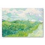 Cakatablo Yeşil Buğday Tarlaları Vincent Van Gogh Mdf Ahşap Tablo