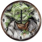 Cakatablo Yıldız Savaşlarından Yoda Şekilli Duvar Saati