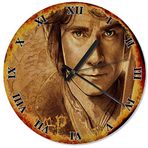 Cakatablo Yüzüklerin Efendisi Bilbo Baggins Analog Duvar Saati