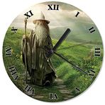 Cakatablo Yüzüklerin Efendisi Gandalf Baskılı Duvar Saati