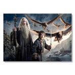 Cakatablo Yüzüklerin Efendisi Hobbit Ve Gandalf Görseli Mdf Ahşap Tablo