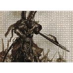 Cakatablo Zırh Mıztak Polonyalı Kanatlı Süvari Görseli 1000 Parça Puzzle Yapboz MDF Ahşap