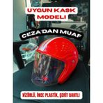 Çakay Kask Çene Açık Kırmızı (Uygun Kask Model) - Standart