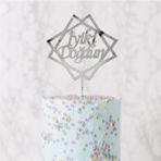 Cake Topper Gümüş Rengi İyi Ki Doğdun Pleksi Doğum Günü Pasta Üzeri Süs 70142024