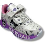 Cakgo Kuromi 725-26 Simli Parlak Deri Anatomik Kız Çocuk Sneaker Beyaz Lila 26-30