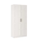 ÇAKIL MDF 2 Kapılı 2 Çekmeceli Gardrop Elbise Dolabı 80x53x216cm