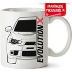 Çakılap 3mitsubishi Evo1 Baskılı Porselen Kupa Bardak