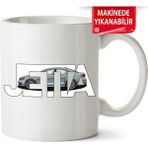 Çakılap Vw Jetta Mk6 Baskılı Porselen Kupa Bardak