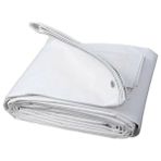 Çakır Branda 400 x 400 cm 180 Gr/m2 Kalın Pilsa Branda Su Geçirmez Branda Gölgelik 4 x 4 - Beyaz