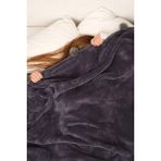 Cakkatex Ponponlu Ekstra Yumuşak Wellsoft Tv Battaniyesi|Koltuk Battaniyesi - 130 x 170 cm - Antrasit