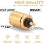 Çakmak Gazından Kamp Gazı Propan Dolum Aparatı Açık Kamp Ocakları Için Mini Kartuş Dolum Adaptörü - Altın