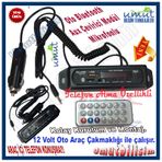 Çakmaklık Girişli Oto Teyp Dönüştürücü Bluetooth Aux Sd Kart Usb