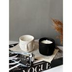 Çakra Adler Yüz Temalı 2 Parça Set Kokulu Soya Vegan Mum Beton - Jasmine
