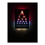 Çakra Always Look Led Işıklı Tablo Ahşap 50X35Cm
